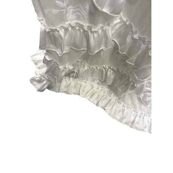 V. Chapman Carmella Long-Sleeve Ruffled Chiffon Maxi Dress - Picture 14 of 15